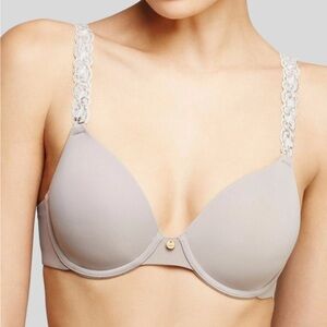 🌻Natori Pure Luxe Custom Coverage Contour Underwire Bra Size 32D #732080